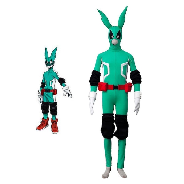 Deku Cosplay My Hero Academia Izuku Midoriya Cosplay Kostym Adult XL