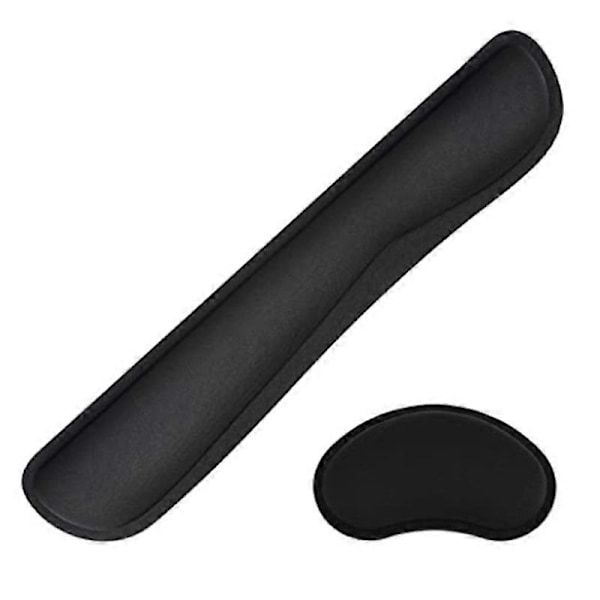 1 Set Mus Handledsstöd Slitstarkt Högelastiskt Tyg Förstorad Tangentbord Handledsstöd Pad Set för Hemmet