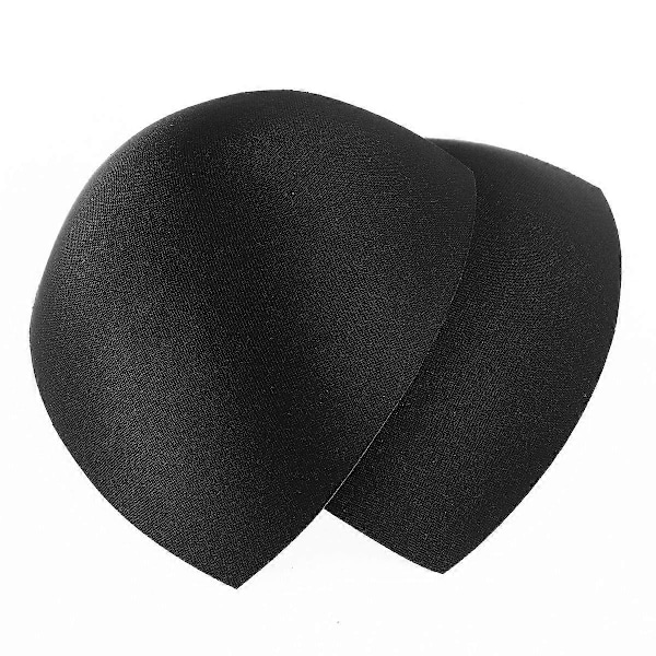 3 Par Dame Avtakbare Smart Cups BH Innlegg Pads For Badedrakt Sport (Svart)