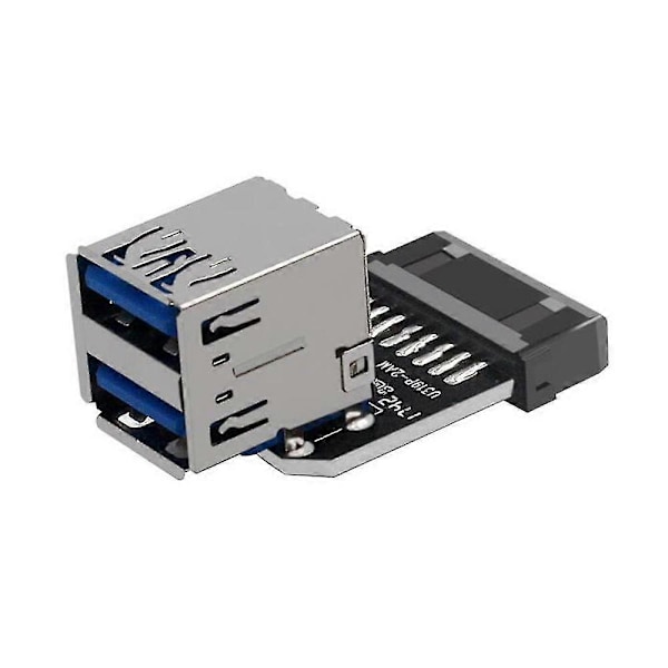 20-nastainen Dual USB3.0 -sovitin, työpöydän emolevy 19-nastainen/20-nastainen liitäntä 2 USB A -naarasliitäntään