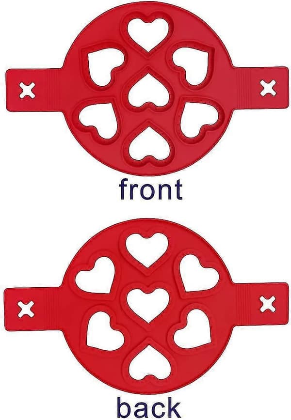 3 stk. Hjerte Rund Stjerne Pannekakeform Omelett Fixator, Rask DIY Nonstick