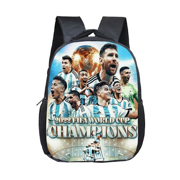 Messi-reppu lapsille, sarjakuvapainatus, koululaukku, oppilaan koululaukku style 3