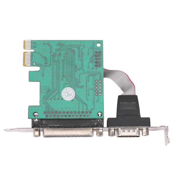 Rs232 -232 Seriel Port Com & Db25 Printer Parallel Port Til Pci-e Pci Express Kort Adapter Konverter