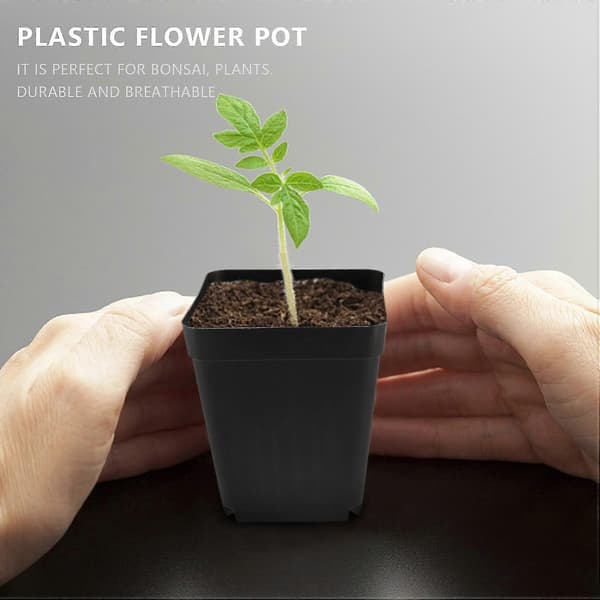 50 stk. Mini Blomsterpotter For Plante 7cm X 7cm -