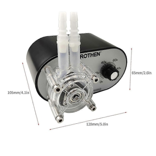 Grothen G328a Peristaltisk Pumpe 100-240v 114-500ml/min Justerbar Høj Flow Rate Fødevaregodkendt Platin s20241212221
