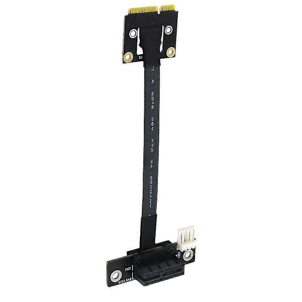 Mini Pcie - Pci-e 1x 270 asteen sovitinkaapeli 20cm Pcie3.0 jatkokaapeli 4-nastaisella - Sata-kaapelilla