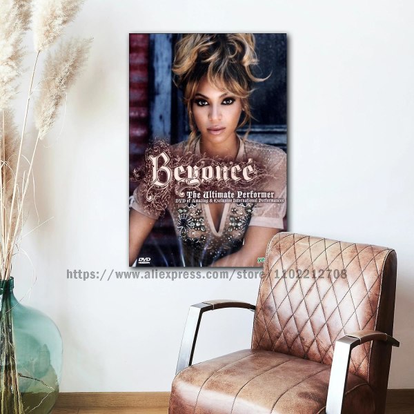 Beyoncé Affischdekoration Canvasaffisch Rum Bar Cafédekoration style 9 50x75cm No Frame