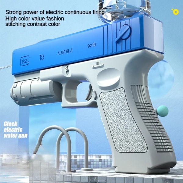 Ny Automatisk Glock Elektrisk Burst Vannpistol Leker for Barn Strand
