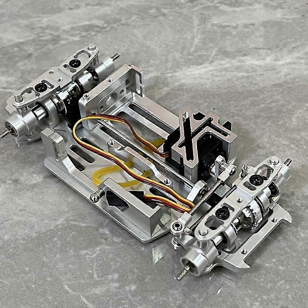 Metallinen takapyörän kupin kiinnike Mini-q 1/28 Rc Drift -auton päivitysosiin, hopea