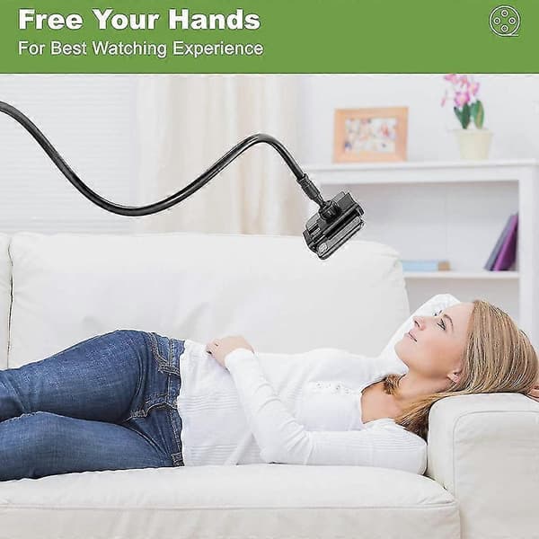 Tablettställ, Monteringshållare med Klämma och Flexibel Lång Arm