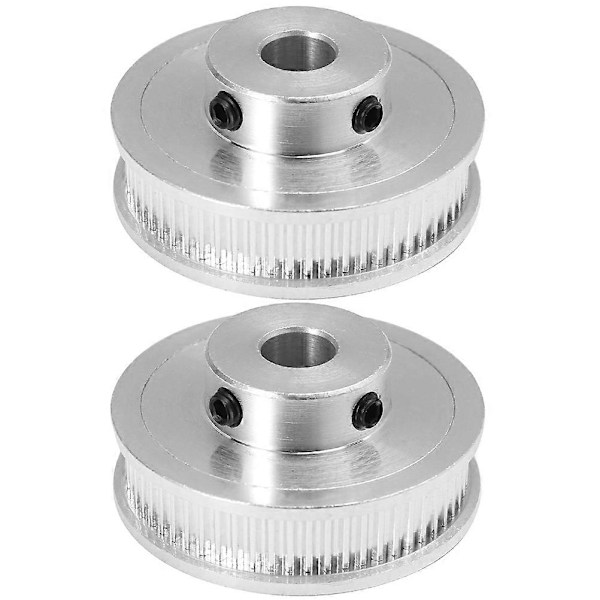 2 ST P36-GT2-6-BF Timing Pulley Högprecisions Synkron Hjul Aluminiumlegering Timing Belt Pulley Special 3D-skrivartillbehör för 3D-skrivaranvändning (Si