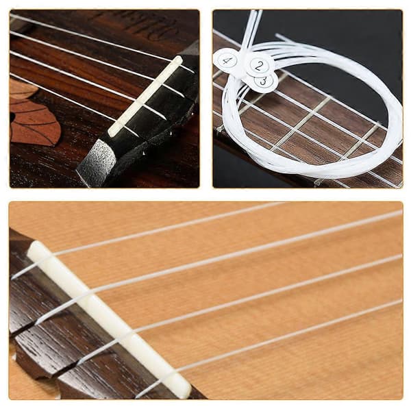 8st Ukulele Strängset Nylonsträngar Ukulele Strängar Utbytbara Ukulele Delar