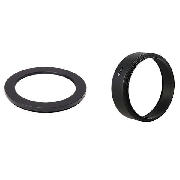 67mm-52mm 67mm - 52mm Musta Rengasadapteri 67mm Kiinnitys Standardi Metallinen Objektiivin Suojus