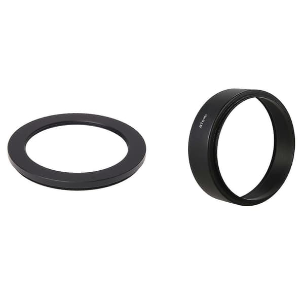 67mm-52mm 67mm til 52mm Sort Ring Adapter med 67mm Mount Standard Metal Modlysblænde
