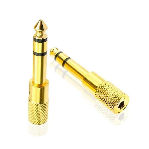 Mini 6,5 mm han til 3,5 mm hun Jack Audio Adapter Stik Konverter