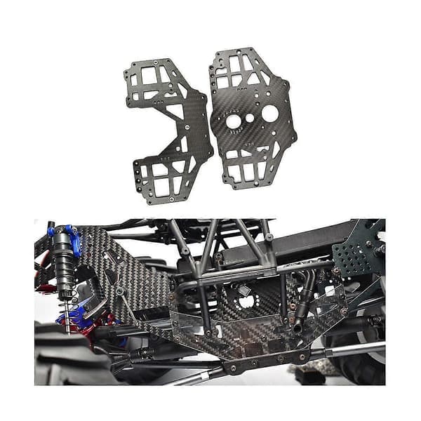 Kolfiber Medium Växellåda Vänster Och Höger Yttre Sidskyddsplatta För Losi 1/8 Solid Axle