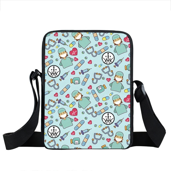 Söt Doktor Sjuksköterska Uniform printed Messenger Bag Kvinnor Handväska style 9