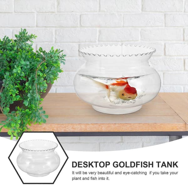 Multifunksjonelt akvarium for skrivebord, klart Betta-akvarium, gullfiskutstyr