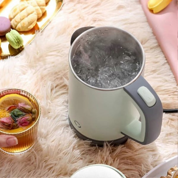 0,8 l elkedel med automatisk slukning og tørkogningsbeskyttelse, BPA-fri til te og kaffe Green UK Standard