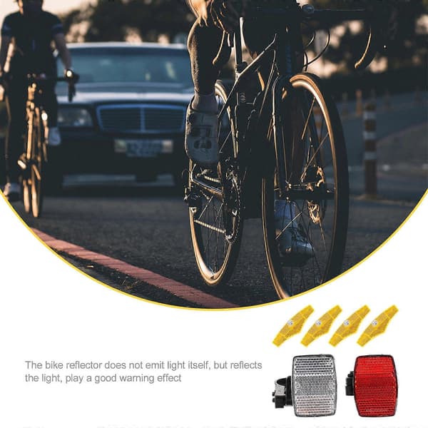 1 Set Cykelreflexer Kit Professionell Fram- och Bakreflex Kit Cykeltillbehör