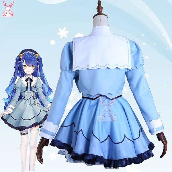 Warrior Cosplay Kostym För Nijisanji Vtuber Gawr Gura Cap S