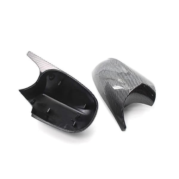 Bil Karbonfiber Mønster Sidespeildeksel Sidespeilhus Trim For 3 Serie E90 E91 E92 2008-