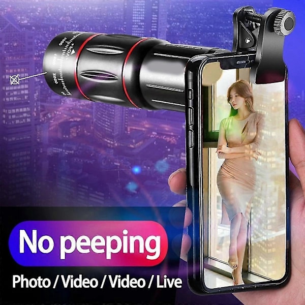 28x HD Mobiltelefon Kamera Linse Teleskop Zoom Makro Linse Til Smartphone Fiskeøje Lente Para Celula