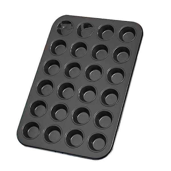 Non-stick Rund Muffinplåt Cupcakeform Kolstål Bakplåt Puddingform Kakform (l)