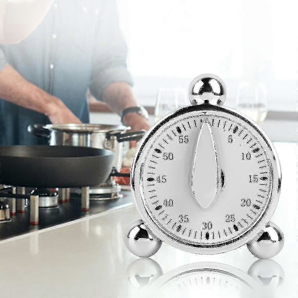 60 Minutter Kjøkken Mekanisk Timer Baking Matlaging Påminnelse Alarm Høy