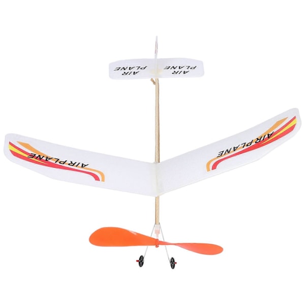 1 Set Gummibandsdriven Flygplansmodell Pojkar Gör-det-själv Montering Litet Flygplansmodell Inomhus Utomhus Leksak