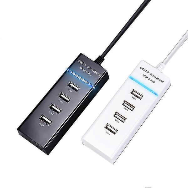 Hi-speed 4 Port Usb 3.0 Multi Hub Splitter Expansion 5gbps Adapterkabel För Stationär PC Laptop(svart