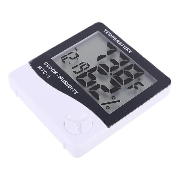 Mini Digital LCD Temperatur Fugtighedsmåler Ur Indendørs Hygrometer Termometer