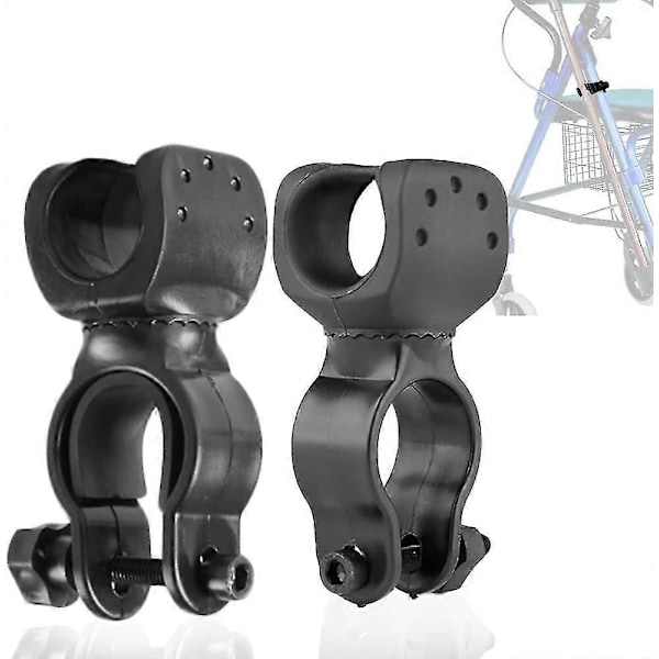 Käpphållare för Drive Rollator, Rollator, Rullstol - Universella Kryckkäppsfästen, 1\" Id, 2 st (a)