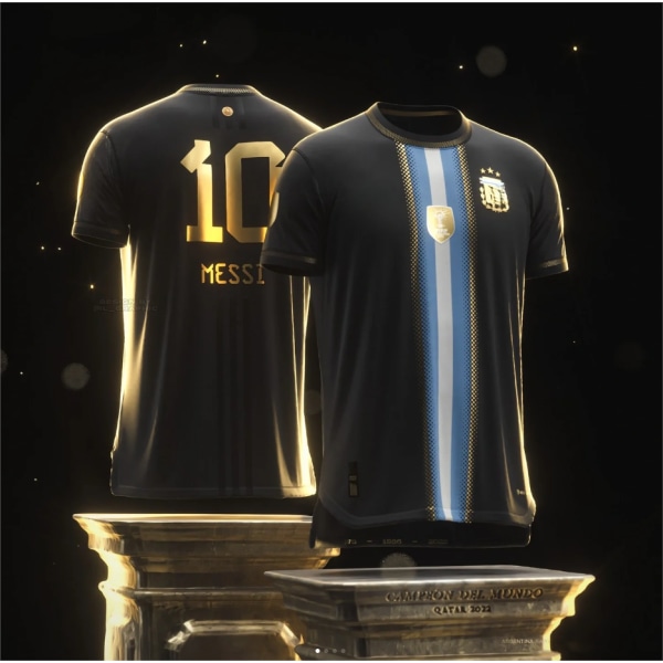 Ny argentinsk Champions T-shirt till minne av Messi fotbollströja 5XL