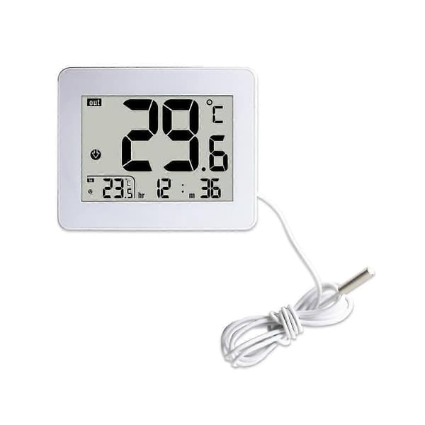 Digital Dubbel Termometer Utomhus Inomhus Termometer Äldre Barnrum Elektronisk Temperatur