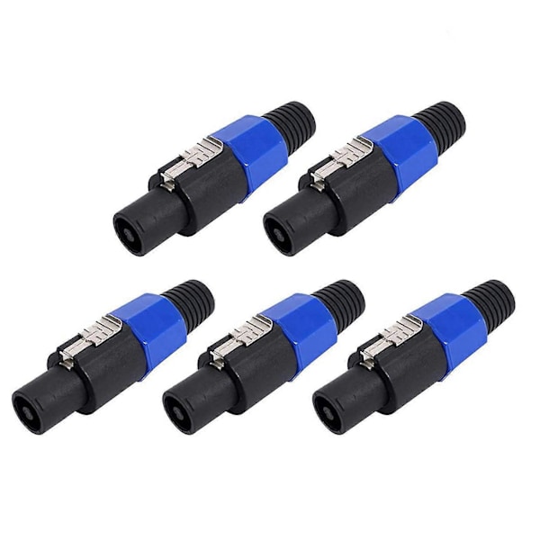 4-nastainen ammattimainen kaiutinliitin uros audioliitin (5 kpl)