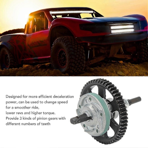 Traxxas Slash 4x4 1/10 RC Bil Differentialmontering 54T Motor Drev Set 15T 17T 19T s20241212879