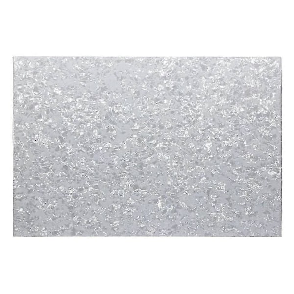 3-lagers PVC med gitarrplektrumskydd materialark DIY oklippt 43x29x0,23 cm, pärlvit