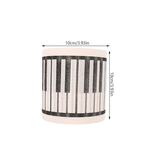 1 Rulle Toalettpapper Tryckt Rullpapper Dekorativt Pianotryck Servett Badrumspapper