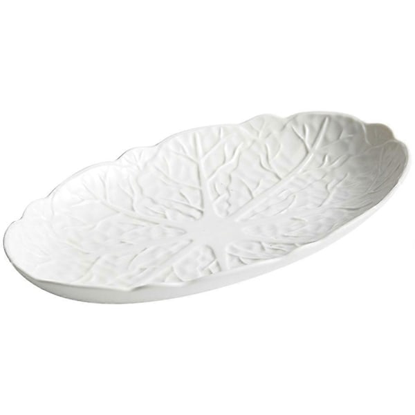 Serveringsfat Fisk Dampet Tallerken Keramisk Mattallerken Fisk Damping Tallerken Keramisk Middagstallerken