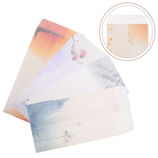 4 stk. Multifunktionelle Kuverter Elegante Invitationskort Kuverter Chic Invitationskuverter