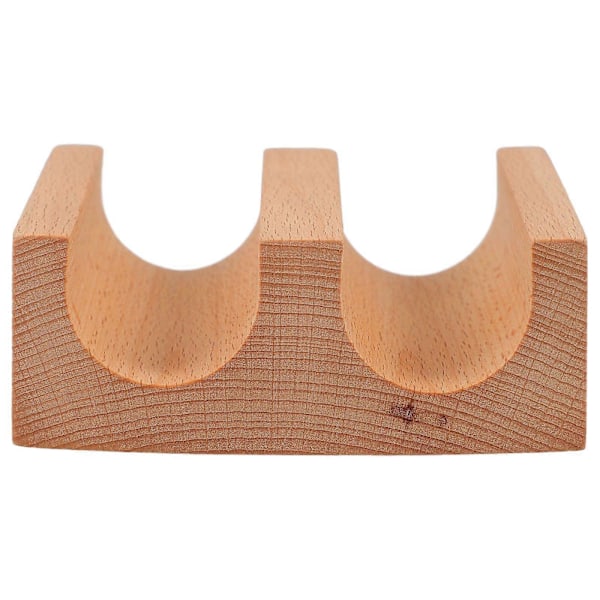 Håndrullet Sushi Holder Træ U-formet Sushi Stand Sushi Rack Sushi Serveringsstand (2-rums)