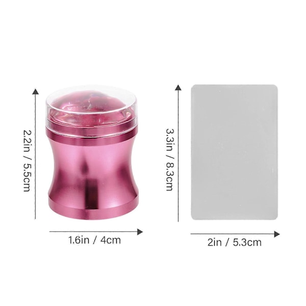 1 Set Silikon Nagelstämpel Nagelkonst Stämplar Manikyr Stämpel Nagelstämpelverktyg