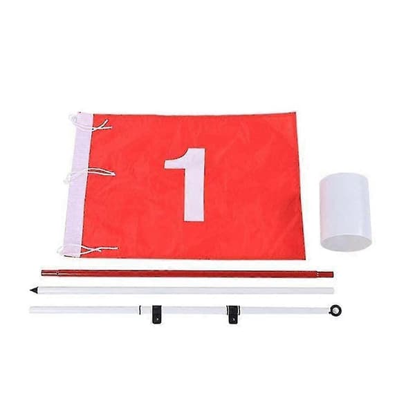 Golf Flaggstang 1,8 m Golf Flagg og Kopp For Hage Pro Avtakbar