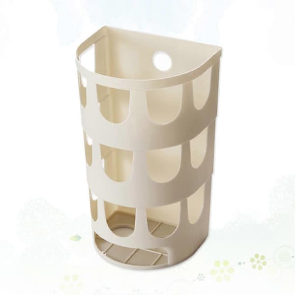 Hul Matpose Dispenser Veggmontert Søppelpose Organizer Søppelsekker Holder (Khaki)