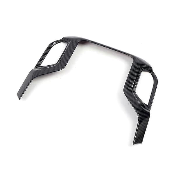 Bil Karbonfiber Senterkonsoll Dashbord Navigasjon A/C Uttak Deksel Trim Panel For 2019-2022