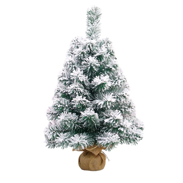 Mini juletre kunstig snødekt bordplate juletre ornament 45cm