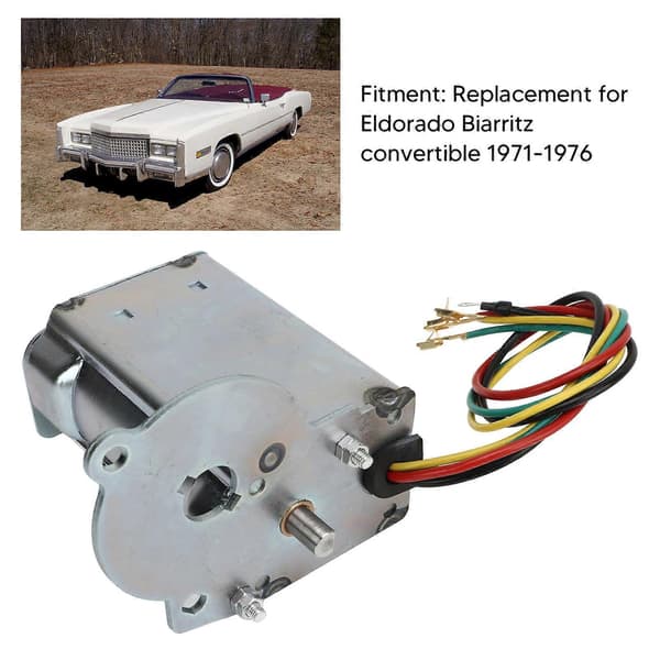 Top Elektrisk Motor og Relæ 22049793 Udskiftning til Eldorado Biarritz Cabriolet 1971 til 1976