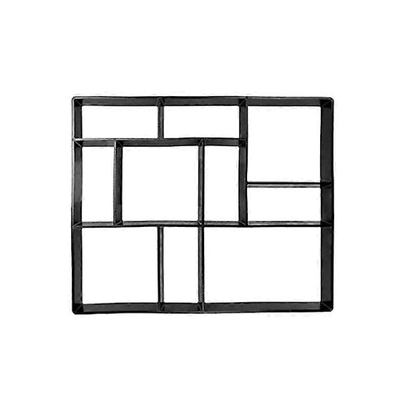 Plast DIY Sti Maker Form Manuelt Asfaltering Sementsteinformer for Hagedekor 45*40cm