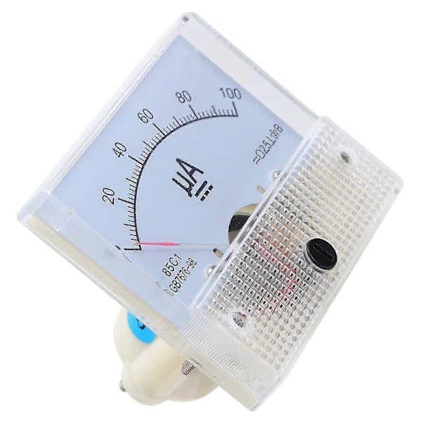 Analog Amperemeter Mätinstrument 0-100UA Pekartyp